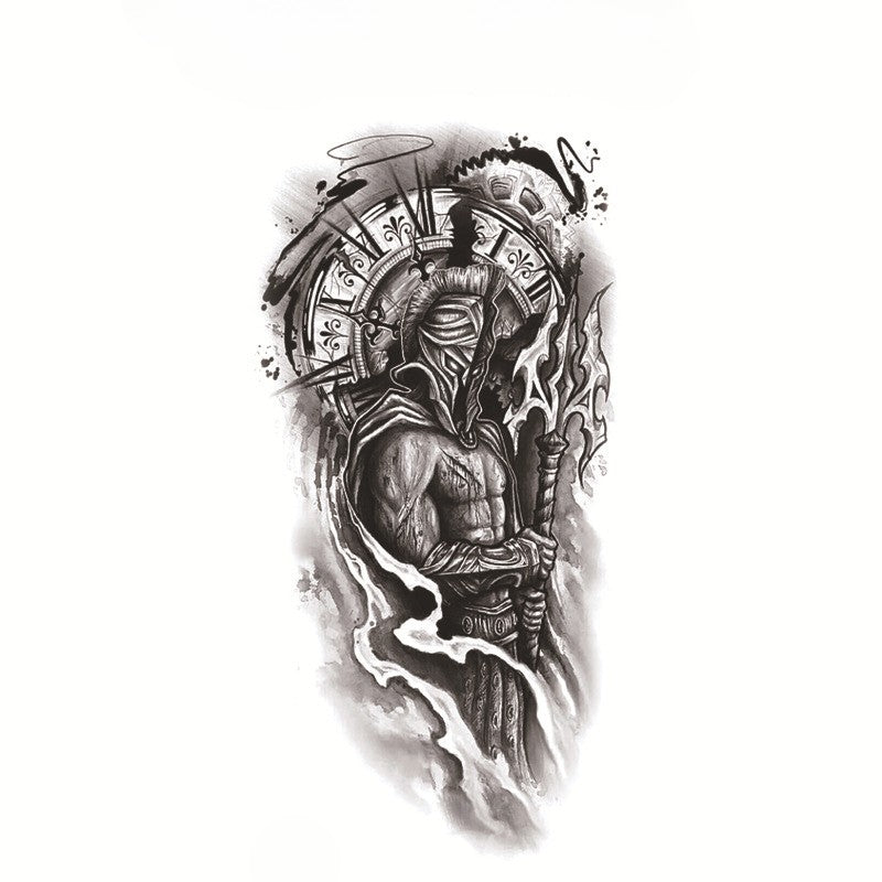 Trident of Time Yarı Kalıcı Orta Boy Dövme