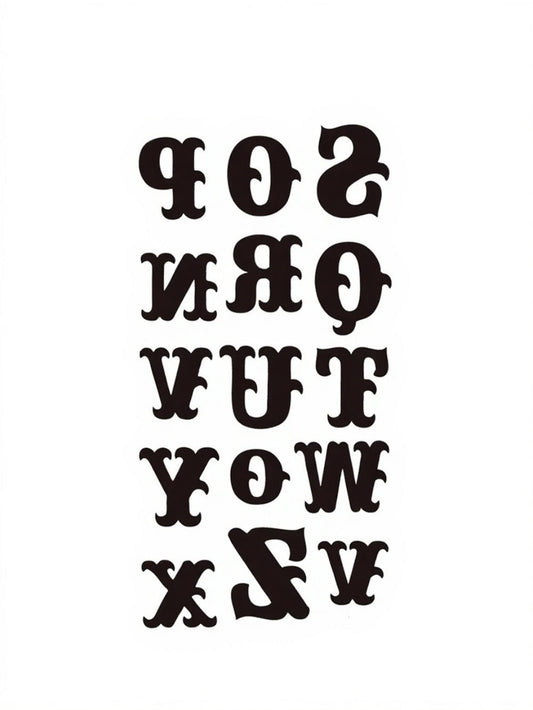 Vintage Script Yarı Kalıcı Dövme