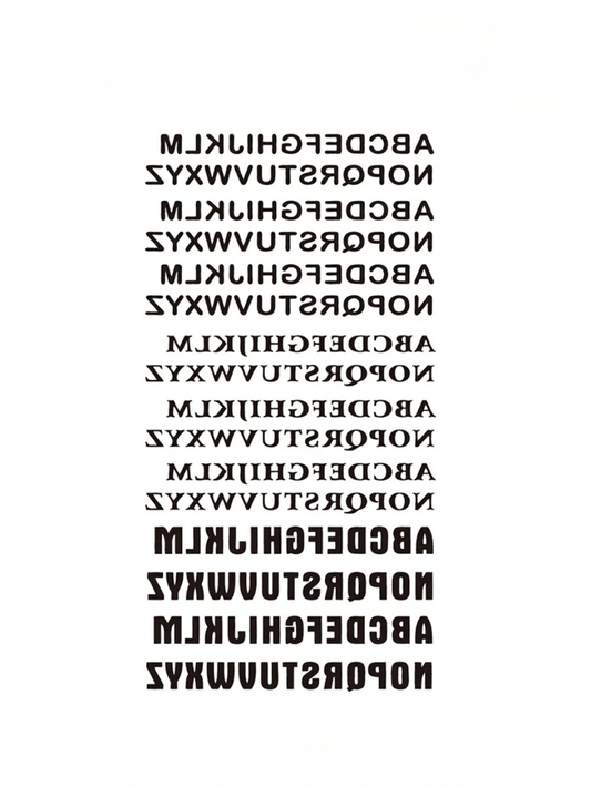 Harfler Yarı Kalıcı Dövme