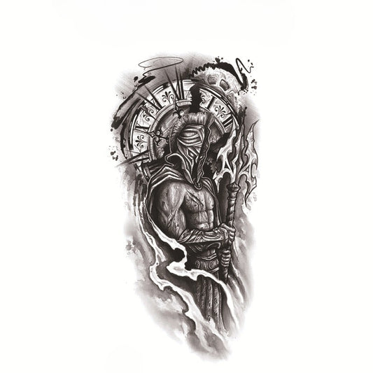 Trident of Time Yarı Kalıcı Orta Boy Dövme