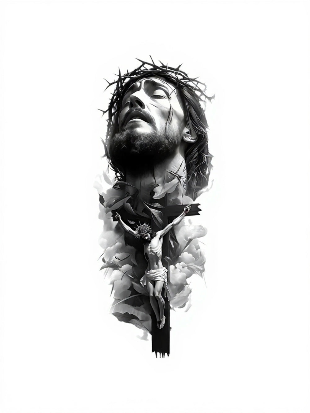 Crown of Salvation Yarı Kalıcı Orta Boy Dövme